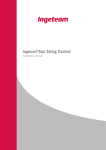 Installation Manual. Ingecon Sun String Control