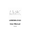LKW300-21A3 User Manual - Emmegi Ricambi SpA