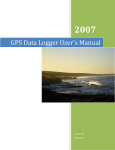 GPS Data Logger User's Manual