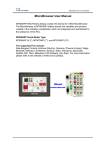 MicroBrowser User Manual