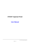 STOGIT Capacity Portal User Manual