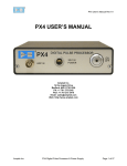 PX4 USER'S MANUAL