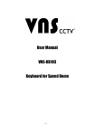 VNS-KB103 user manual - Video Network Security