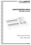 Manuale Utente User Manual LIGHTCONTROLLER24