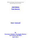 CRITERIA Test Bench User manual