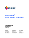 PowerTerm WebConnect HostView Windows User Manual