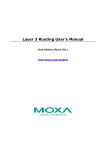 Layer 3 Routing User's Manual