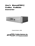 User's Manual[FBD1] ProMax ProMedia Converter