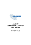 ALLNET ALL6700/ALL6700RP Disk Server User's Manual