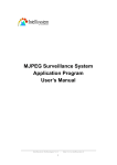 MJPEG Surveillance System Application Program User's Manual
