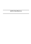 KLFA USER MANUAL