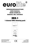 EURLITE EDX-4 User Manual