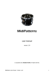 MidiPatterns User Manual