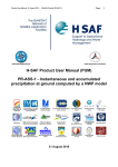 PUM for products PR-ASS-1 - H-SAF