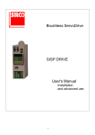 Brushless ServoDrive SISP DRIVE User's Manual