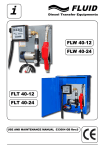 Diesel fuel transfer pump user manual FLW FLT 40 DC