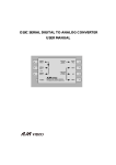D10C SERIAL DIGITAL TO ANALOG CONVERTER USER MANUAL