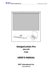 DesignCurtain Pro USER'S MANUAL