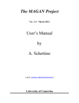 The MAGAN Project User's Manual by A. Schettino