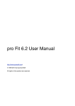 pro Fit 6.2 User Manual