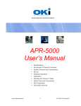 APR-5000 User's Manual