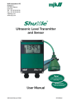 Ultrasonic Level Transmitter and Sensor User Manual