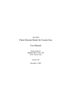 SHYFEM Finite Element Model for Coastal Seas User Manual