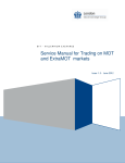Service Manual for Trading on MOT and ExtraMOT