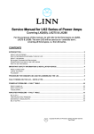 Service Manual for LK2 Series of Power Amps