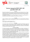 Service manual of HCE-IOV-102 and HCE-IOV-201