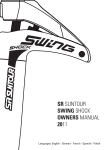 SR SUNTOUR SWING SHOCK OWNERS MANUAL 2011