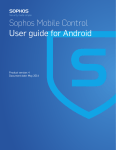 Sophos Mobile Control User guide for Android