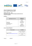 MEDIA Distribution Cinema Selective Support eForm 2009 User Guide