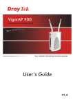 VigorAP 900 User's Guide i
