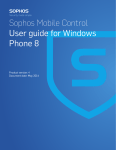Sophos Mobile Control User guide for Windows Phone 8