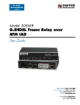Model 3086FR G.SHDSL Frame Relay over ATM IAD User Guide