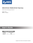 GS1910/XGS1910 Series User's Guide - Server 2