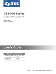 GS1900 Series User's Guide - Server 2