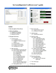 Servoconfigurator3 software user's guide