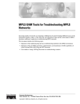 MPLS OAM Tools for Troubleshooting MPLS Networks