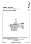 Hydraulic diaphragm metering pump ProMinent® Makro/ 5 M5Ha