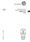 Operating instructions Electronic pressure