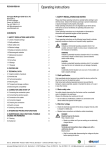 Operating instructions R3G190RB0101