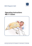Operating Instructions MB 11 Classic