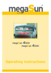 Operating Instructions megaSun 4500