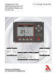 Supplement to the operating instructions for the optional Display and