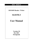 ISO15693 Writer - SL015M-3 User Manual