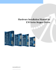 Hardware Installation Manual for EM Series Stepper