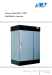 Sunny Central SC 100 Installation manual