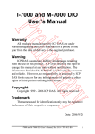 I-7000 and M-7000 DIO User's Manual